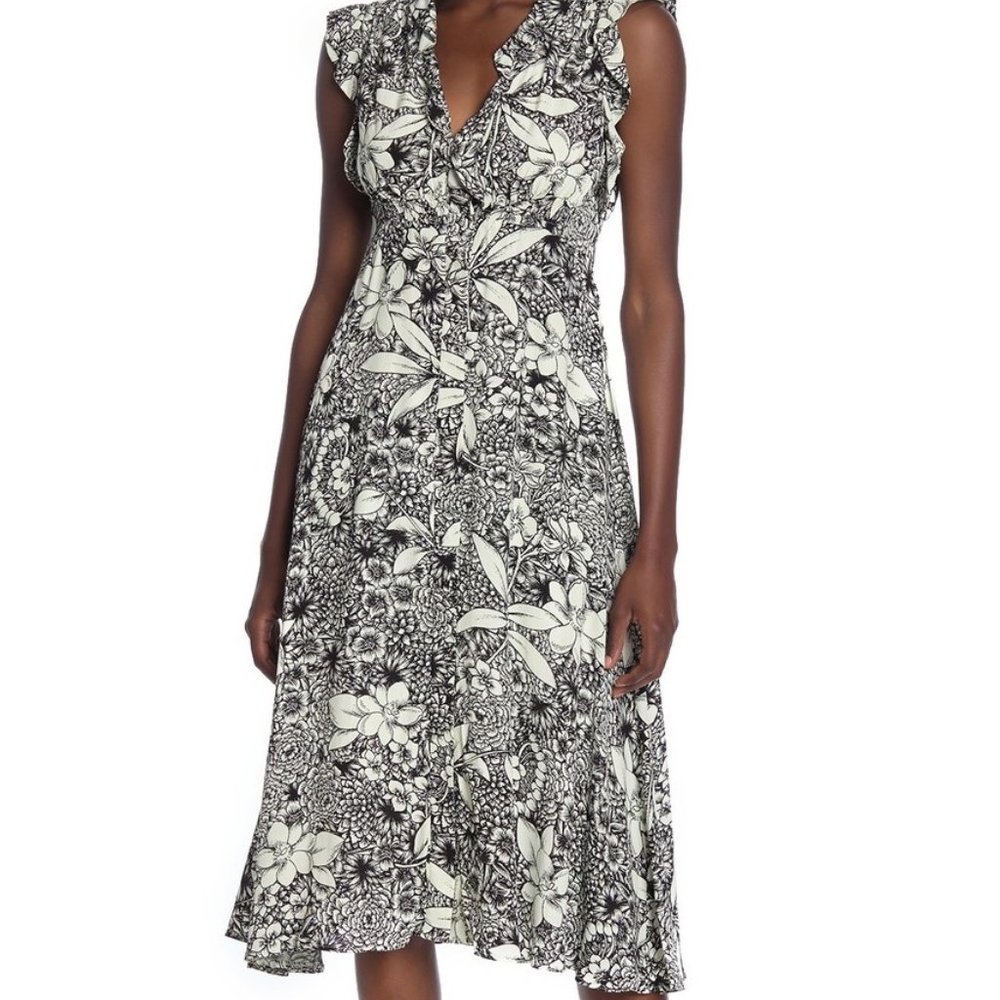 Taylor Floral Printed Midi Dress